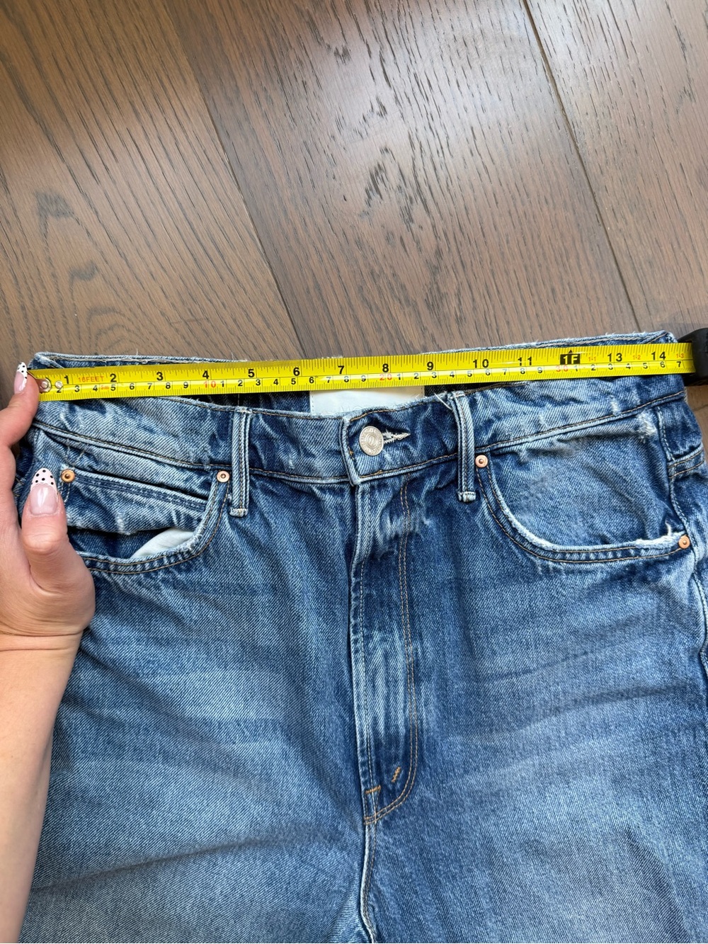Mother Tunnel Vision Sneak Wide-Leg Jeans - Picture 8 of 10